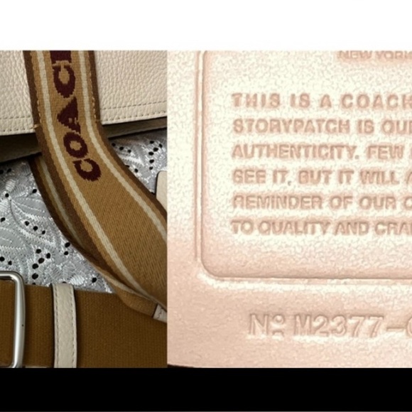 Coach White and Tan Briefcase with Modern Design. NWOT - Picture 9 of 9